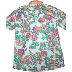 Camisa polo de golf Swannies para hombre grande floral hawaiana tropical manga corta - Imagen 1 de 7