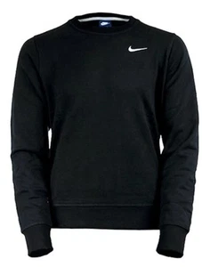 NEW Men's Nike Classic Black Crewneck Sweatshirt Size Medium MSRP $50.00 - Picture 1 of 9