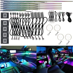 Car Interior New RGB LED Hide Neon Atmosphere Ambient Light Bulb Lamp Accessory - Picture 1 of 32