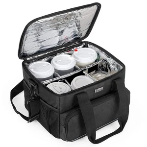 Wiederverwendbarer Getränketräger für 6 Tassen zur Lieferung mit verstellbaren Trennwänden, Griff mit... - Bild 1 von 7