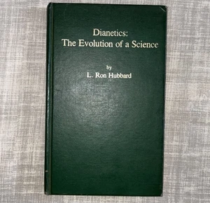 L Ron Hubbard Books Scientology DIANETICS Evolution Science 1975 Forbidden Book - Picture 1 of 8