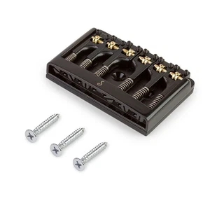 Schaller Non-Tremolo Roller Bridge, Black - Picture 1 of 3