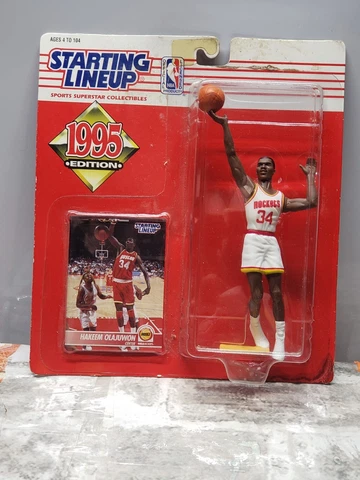 1995 Hakeem Olajuwon Starting Lineup Houston Rockets NBA Basketball Champions Cover