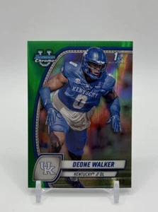 2024 Bowman University Chrome - Green Refractor #57 Deone Walker /99 (RC) - Picture 1 of 5