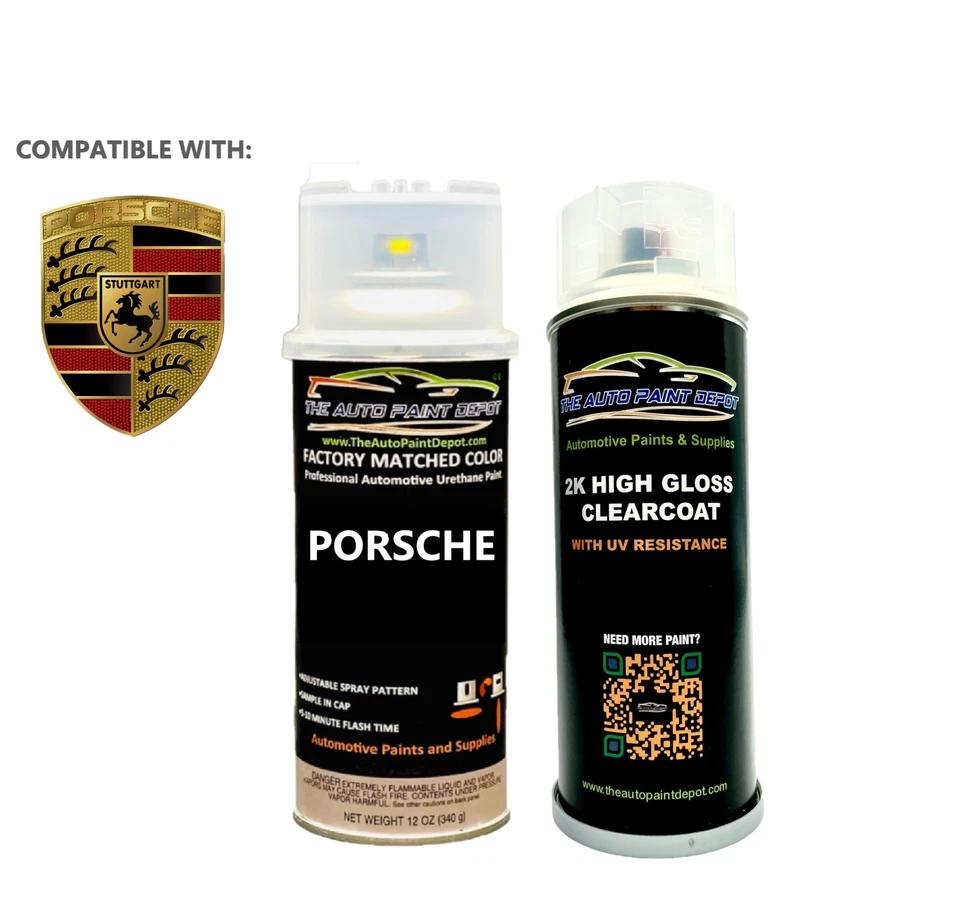 Pintura de retoque para Porsche, spray en aerosol, pinta, cuarto de galón Foto 1 de 4