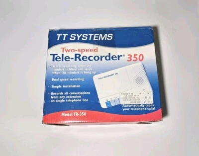 2 Speed Tele-Recorder, TT Systems Model TR-350 Open Box - Image 1 of 3