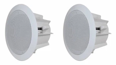 6.5" in-wall SPEAKERS in-ceiling PAIR 9" total frame Home Audio 8ohm 2 NEW - Image 1 of 2