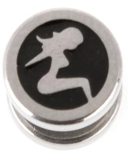 MUDFLAP Hotrod Girl Oldschool Pin Up Girl FAKE Plug - 1 pieza ROCKABILLY Schmuc - Imagen 1 de 3