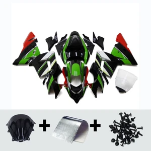 Green Black Fairing Kit for Kawasaki 2004 2005 Ninja ZX-10R Plastics Bodywork - Picture 1 of 10