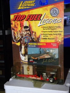 JOHNNY LIGHTNING TOP FUEL LEGEND JEB ALLEN PRAYING MANTIS 1/64 DIECAST DRAGSTER - Imagen 1 de 13