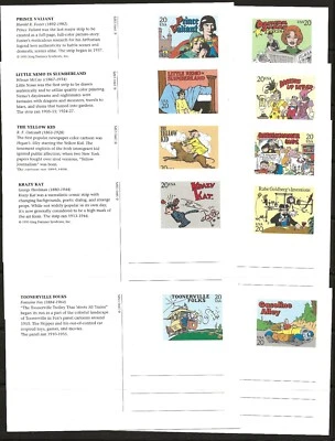 US Scott #UX221-40, First Day Mint Postcards Comic Strips - Image 1 of 2