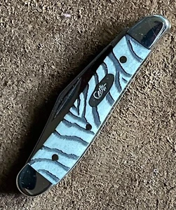 CASE XX 6220 SS Peanut White/Black Zebra-Hard to Find-As New-READ! - Picture 1 of 7