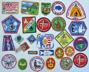 25+ Boy Scout Patch Collection,1970s,Buffalo NY-Webolos Pins ,Cub Scout Olympics - Picture 1 of 2