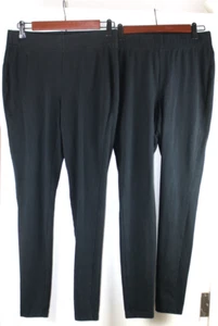 2 pairs Lane Bryant Livi Active Wear BLk Women 10/12 Tight Leg Ankle Length Yoga - Picture 1 of 4
