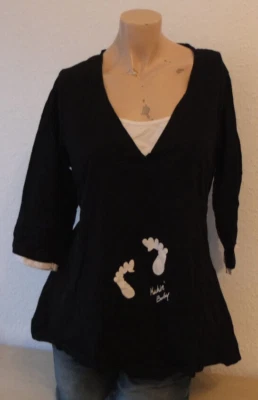 *  C&A Yessica stretch Tunika Gr. L TOP Schwarz Umstandsmode - Bild 1 von 4