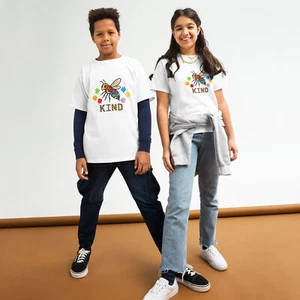 Kids Autism Awareness Shirt – Bee Kind Graphic Tee, Be Kind Message - Picture 1 of 8
