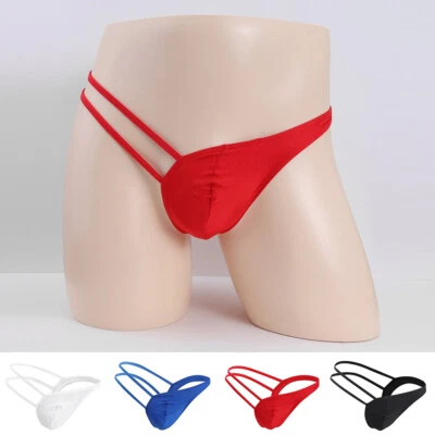Men C-String Low Rise Underwear Hollow Out Elastic T-back  Thongs Lingerie ! - Bild 1 von 4