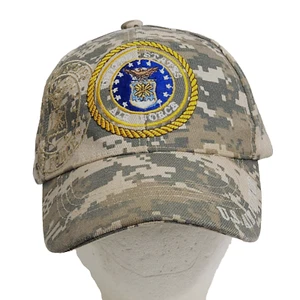 US Air Force Strapback Ball Cap Digital Camo Embroidered United States Supreme - Picture 1 of 11