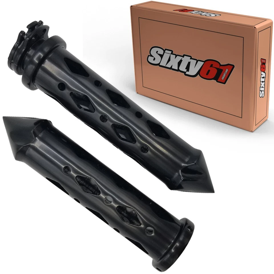 BMW S1000RR 2010-2022 2023 Hand Grips Suzuki Spike Cut Outs Billet Aluminum - Image 1 of 1