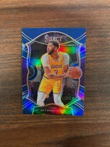 Anthony Davis 2020-21 Panini Select Silver Prizm Retail Blue Concourse Lakers SP - Bild 1 von 2