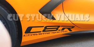 FOR CORVETTE Decal Reflective OR Non-Reflective CAST VINYL KIT C8R RACING - Picture 1 of 5
