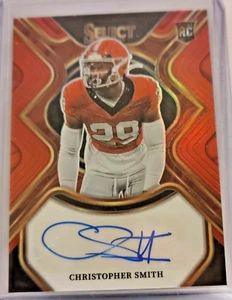 Autógrafo Christopher Smith Georgia 2023 Select Draft Picks rojo novato - Imagen 1 de 1
