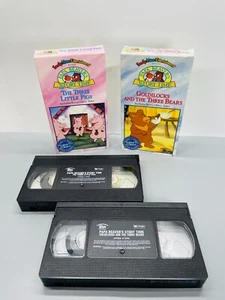 Papa Beavers Story Time VHS Three Little Pigs Goldilocks & Three Bears Lot of 2 - Picture 1 of 5