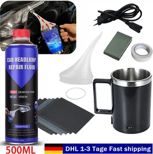 Juego de tratamiento profesional de faros de 500 ml para automóvil / vaporización / reparación / vaporizador - Imagen 1 de 21