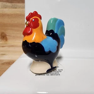 Nora Fleming Mini Cock A Doodle Doo Rooster A267 Hand-Painted Platter Charm NWOT - Picture 1 of 6