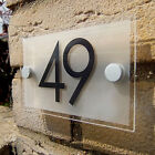 ACRYLIC HOUSE NUMBER PLAQUE / NUMBER SIGN PLAQUE 