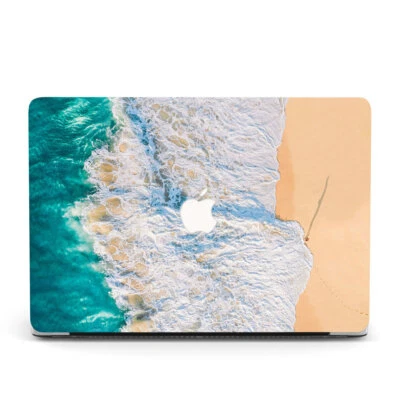 Wave Beach Shell+Keyboard Cover For Macbook M4 Air 13 15 M3 Pro 14 16 11 12 inch - Image 1 of 4
