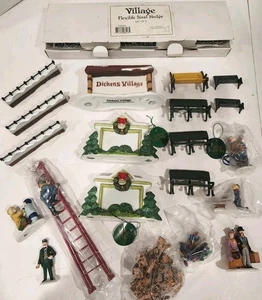 DEPT 56 Heritage Village Sammlung Zubehör Figuren Bänke Büsche Weihnachten - Bild 1 von 12