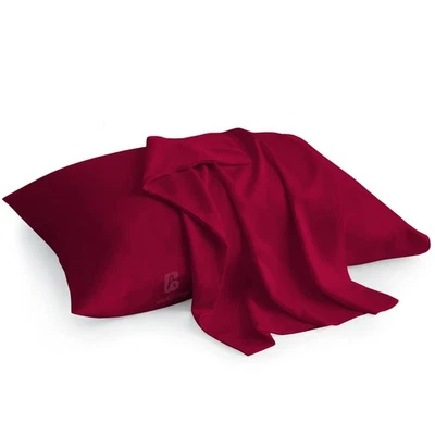 Atiksh Beddings 2-Pack Toddler Travel Pillow Cases, 100% Egyptian Cotton, Burgun - Image 1 of 4