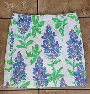 Lilly Pulitzer Blumendruck A-Linie Minirock Damengröße 8 - Bild 1 von 5