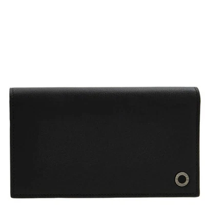 Cartera de cuero plegable negra Bvlgari 291156 Foto 1 de 4