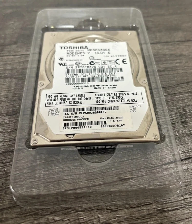 Unidad para portátil Toshiba MK3263GSX 320 GB 5400 RPM 2,5" Foto 1 de 1