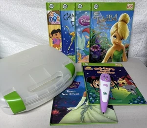 LeapFrog Tag Reading System Reading Pen 6 Tag Books Phonics Short Vowel Case - Picture 1 of 6