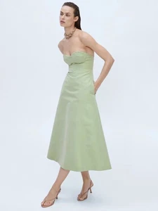 Mango Selection Strapless Fit and Flare Dress Size 12 BNWT - Picture 1 of 4