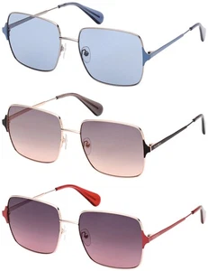 Max & Co Women's Slim Metal Square Sunglasses w/ Acetate Temple Tips - MO0072 - Picture 1 of 8