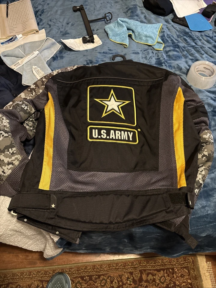 Chaqueta de Motocicleta Power Trip Oficial Ejército de Estados Unidos, Talla L, ACUTactical Armored Foto 1 de 4