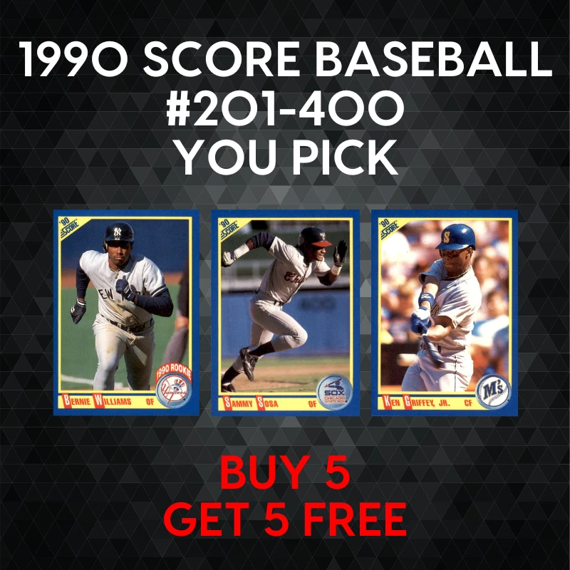 1990 Score Baseball #201-400 - YOU PICK - Complete Your Set - Image 1 of 1