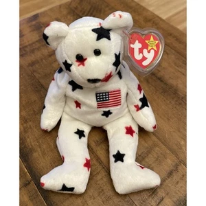 RARE TY GLORY Beanie Baby with Numbered Tush Tag and Tag Errors - Picture 1 of 11