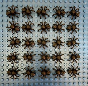 Lego Lot Of 25 Black Spiders Mini figure Bug Insect Accessories New - Picture 1 of 1