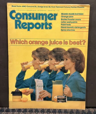 1982 July Consumer Reports Magazine, Which Orange Juice Is Best (MH610) - Image 1 of 2