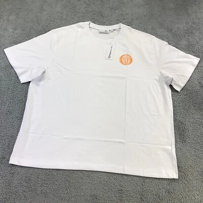 Camisa Sergio Tacchini Para Hombres 4XL XXXXL Camiseta Gráfica Blanca Beige Deletreada a3gfdgd Foto 1 de 4