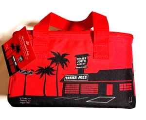 Bolso de almuerzo Trader Joe's rojo mini aislado 1,5 galones nuevo con etiquetas - Imagen 1 de 8