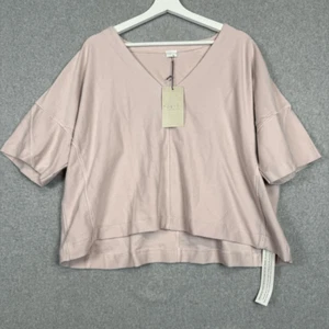 Brand New Poetry Women's Size 16 Orchid Pink Hi Low Short Sleeve Blouse Top - Picture 1 of 8