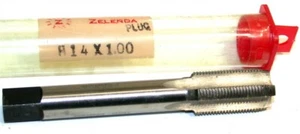Hasta 5 nuevos grifos de enchufe métrico largo Zelenda M14 X 1.00 4 flauta x - Imagen 1 de 1