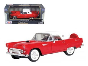 Modellino auto Ford Thunderbird rosso 1/24 pressofuso 1956 di Motormax - Foto 1 di 1
