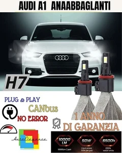 Set LED H7 Audi A1 6000K Xenón No Avería Cruce 6400 Lumen Luces - Imagen 1 de 2